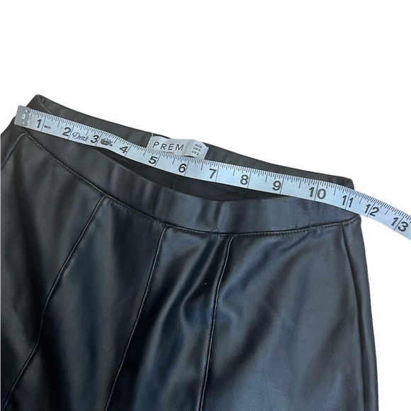 PREM The Label high waist black faux leather skinny pants size 2 - Picture 6 of 10